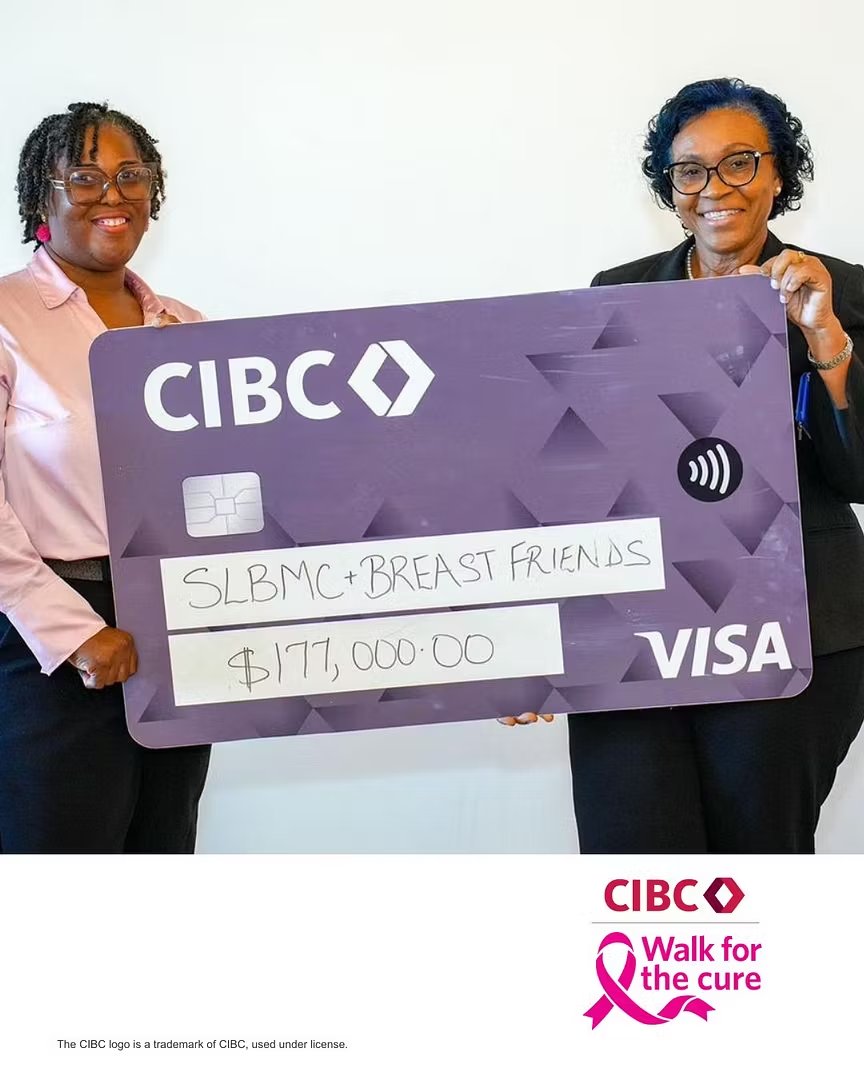 CIBC Caribbean Sets Fundraising Record with $177,000 Donation to Cancer Groups
