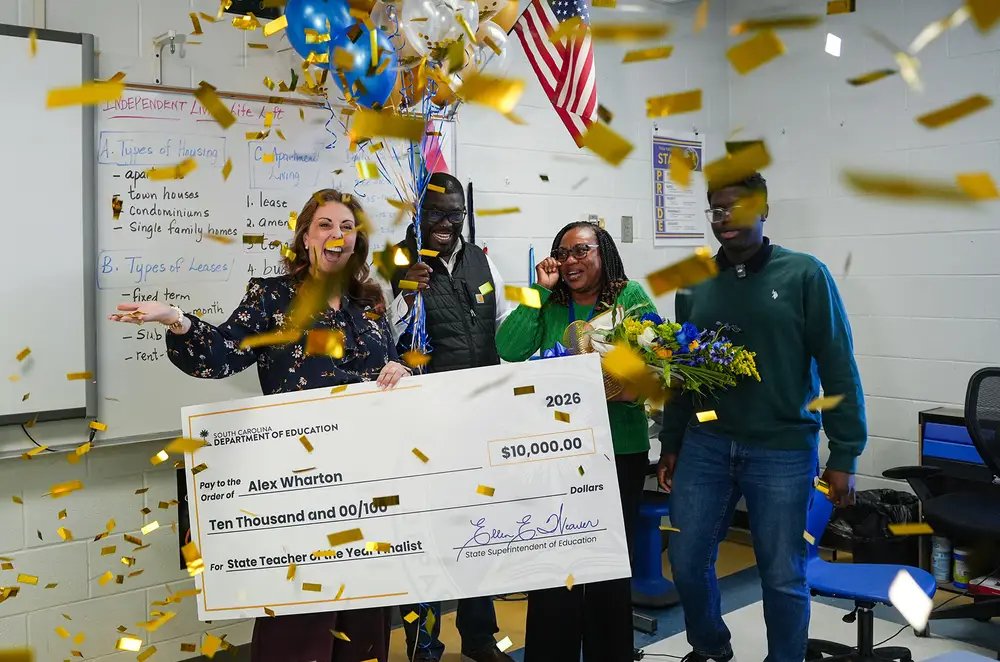 Antiguan Educator Alex Wharton Named South Carolina Teacher of the Year Finalist