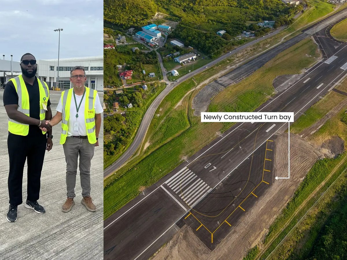 First Phase of VC Bird International Airport Runway Rehabilitation Complete