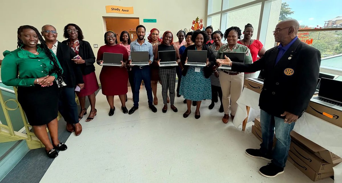 Rotary Club Donates 32 Laptops to National Public Library to Boost Digital Access