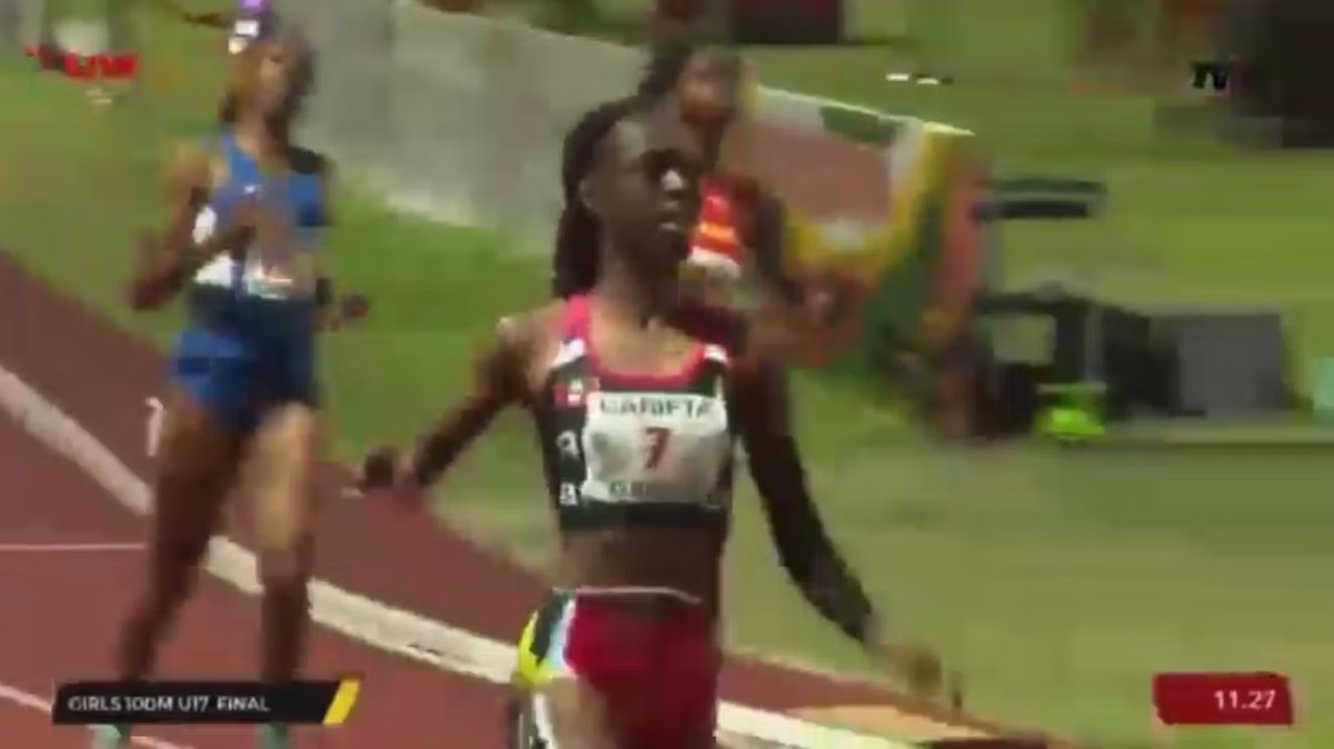 Fenton Clinches 100m Gold in Photo Finish at 53rd CARIFTA Games