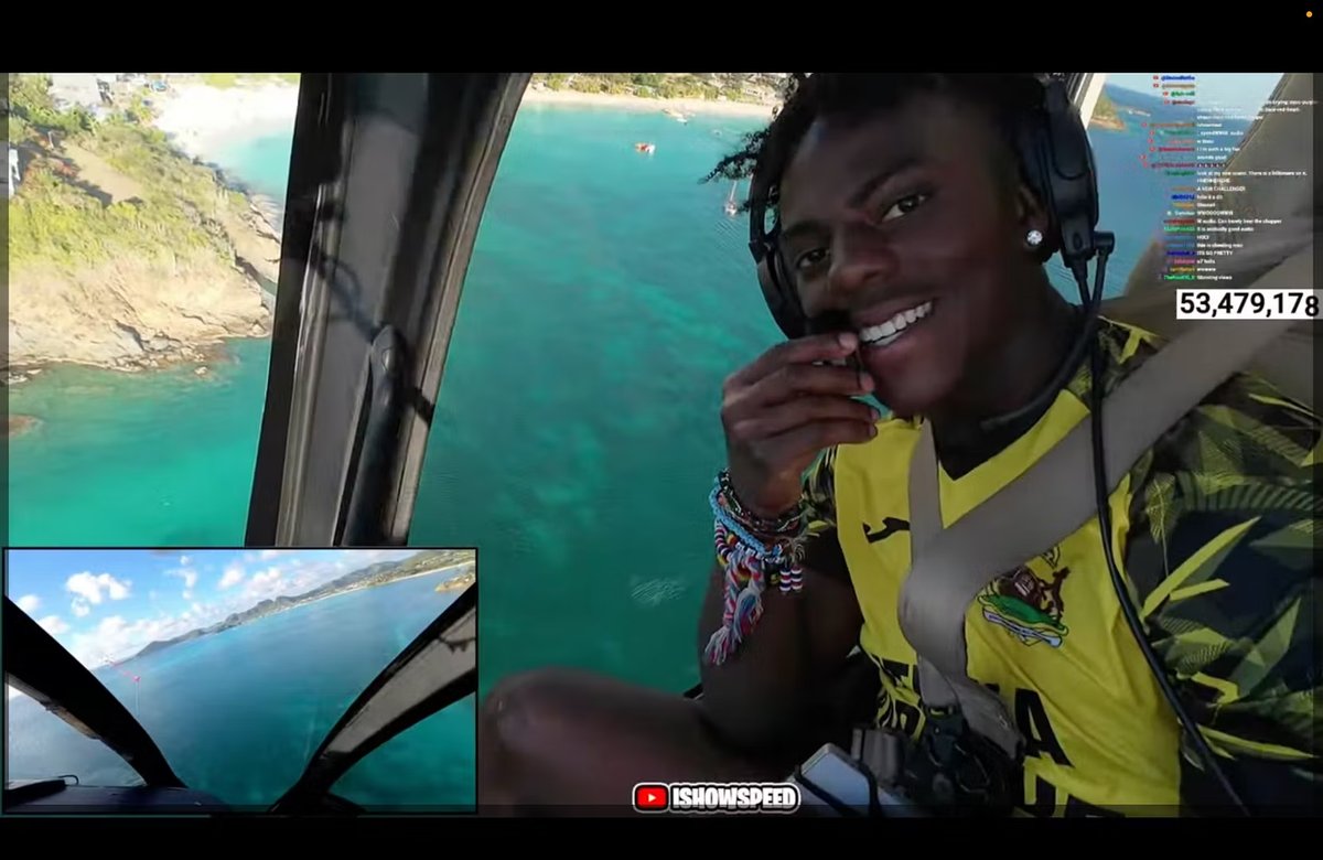 YouTube Star IShowSpeed Calls Antigua 'Unreal' During CalvinAir Helicopter Tour
