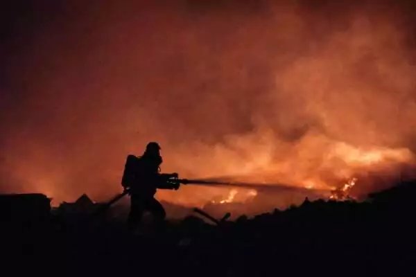 Historic Blaze Engulfs Cooks Landfill in Longest Night of Firefighting on Record