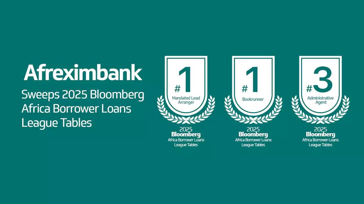 Afreximbank Tops 2025 Bloomberg Africa Borrower Loans League Tables