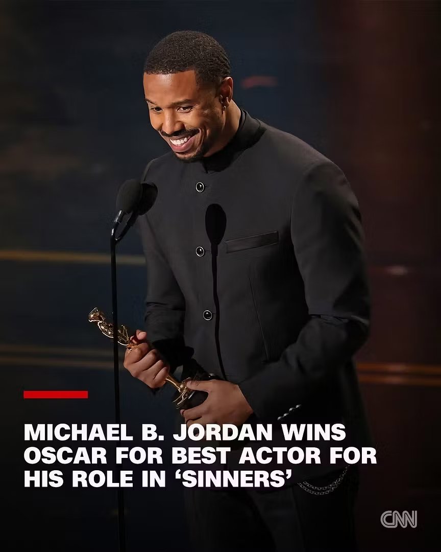 Michael B Jordan Wins Best Actor as 'One Battle After Another' Dominates Oscars