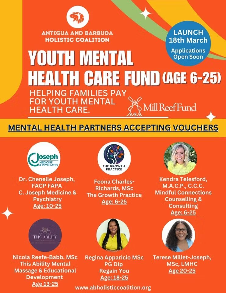 ABHC to Launch Youth Mental Health Fund on March 18, Offering Vouchers to Young Antiguans