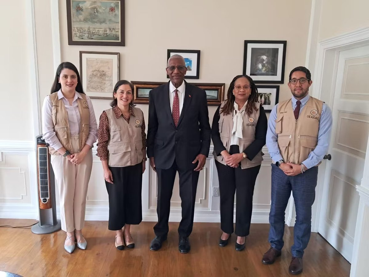 OAS Electoral Observation Mission Meets Governor General at Government House