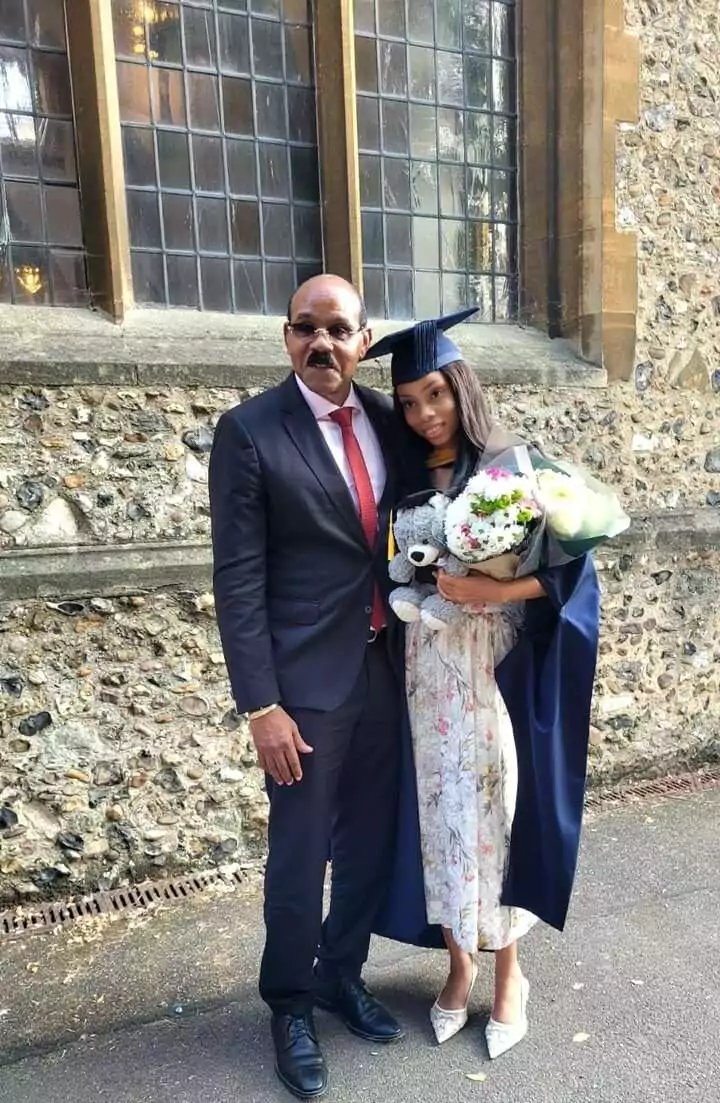 PM Browne Travels to UK for Daughter's Master's Graduation at Anglia Ruskin University
