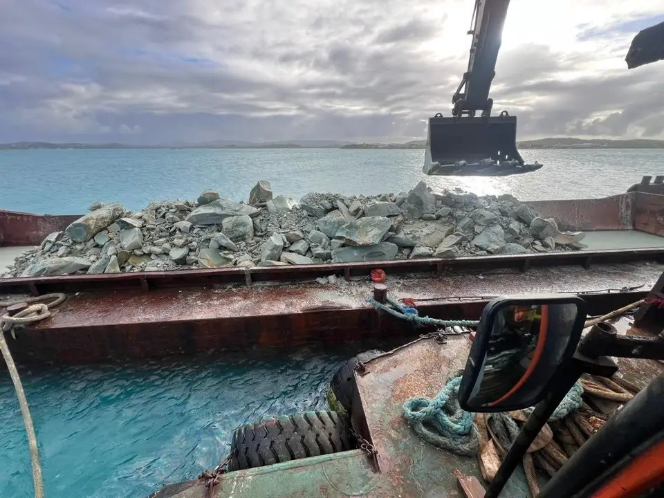 Barge Shipment Delays Set Back Crabbe's Peninsula Dredging Project